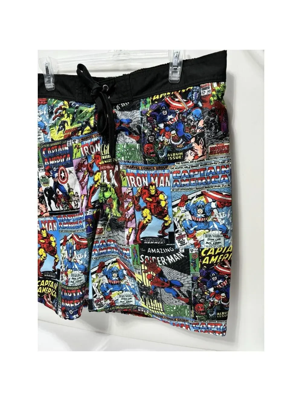 Men's Swim Shorts Trunks Marvel Superheroes Iron Man Captain America Spiderman..